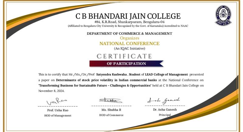 CB Bhandari Jain College , India